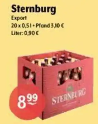 Getränke Hoffmann Sternburg Export 20x0,5l Angebot