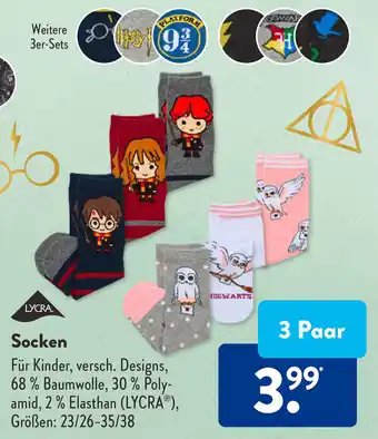 Aldi Süd Socken 3 Paar Angebot