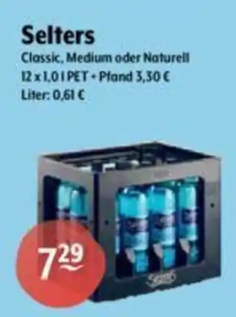 Getränke Hoffmann Selters Classic, Medium oder Naturell 12 x 1,0l Angebot