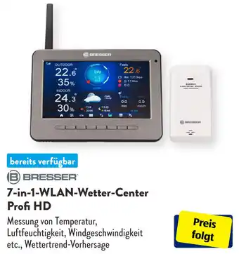 Aldi Süd BRESSER 7-in-1-WLAN-Wetter-Center Profi HD Angebot