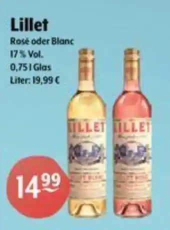 Getränke Hoffmann Lillet Rosé oder Blanc 0,75l Angebot