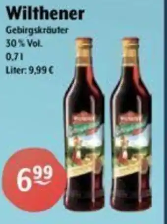 Getränke Hoffmann Wilthener Gebirgskräuter 700ml Angebot