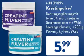 Aldi Süd ALDI SPORTS Kreatinpulver 200-g-Packung Angebot