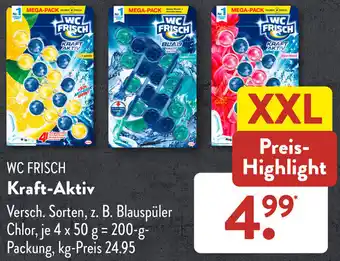 Aldi Süd WC FRISCH Kraft-Aktiv 200 g Packung Angebot