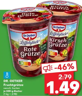 Kaufland DR. OETKER Fruchtgrütze 500 g Becher Angebot