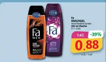 Markant Markt Fa DUSCHGEL verschiedene Sorten 250-ml-Flasche Angebot