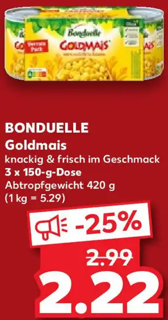 Kaufland BONDUELLE Goldmais 3 x 150-g-Dose Angebot