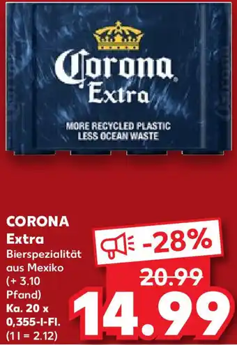 Kaufland Corona Extra Ka. 20x0,355 L-Fl. Angebot