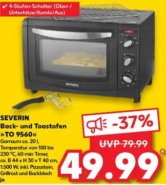 Kaufland SEVERIN Back- und Toastofen >>TO 9560<< Angebot