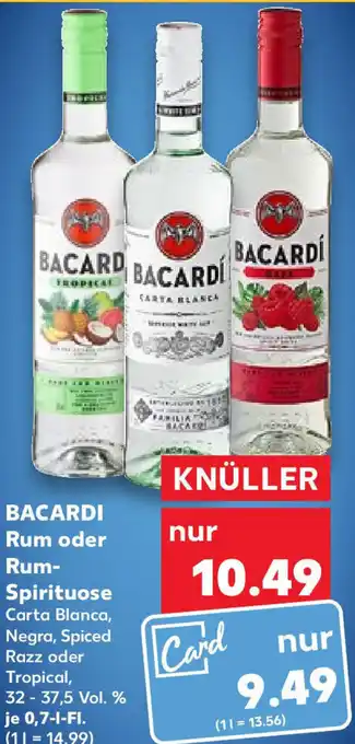 Kaufland BACARDI Rum oder Rum-Spirituose 0,7 L-Fl. Angebot