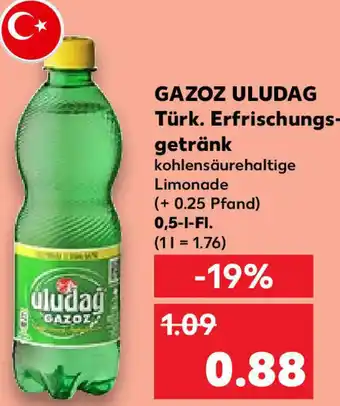 Kaufland GAZOZ ULUDAG Türk. Erfrischungsgetränk 0,5 L-Fl. Angebot