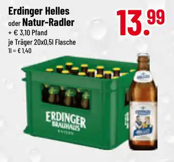 trinkgut Erdinger Helles oder Natur-Radler 20*500ml Angebot