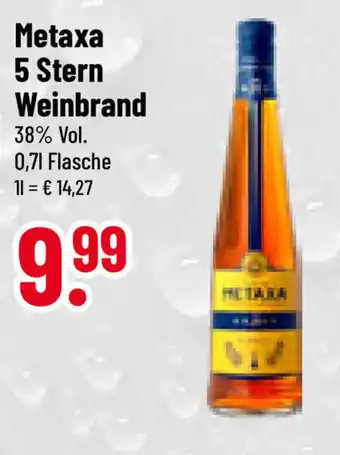 trinkgut Metaxa 5 Stern Weinbrand 700ml Angebot