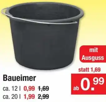 Zimmermann Baueimer mit Ausguss Angebot