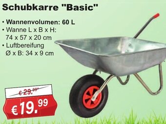 Stabilo Fachmarkt Schubkarre "Basic" Angebot
