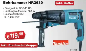 Stabilo Fachmarkt makita Bohrhammer HR2630 Angebot