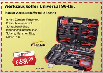 Stabilo Fachmarkt KesTek Werkzeugkoffer Universal 96-tlg. Angebot
