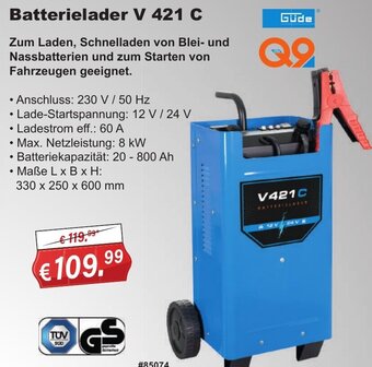 Stabilo Fachmarkt Güde Batterielader V 421 C Angebot
