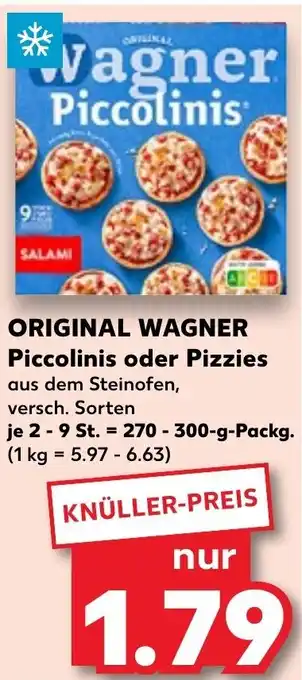 Kaufland ORIGINAL WAGNER Piccolinis oder Pizzies 270-300 g Packg. Angebot