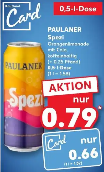 Kaufland PAULANER Spezi 0,5-L-Dose Angebot