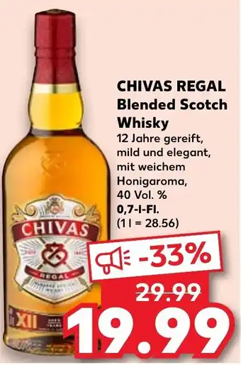 Kaufland CHIVAS REGAL Blended Scotch Whisky 0,7 L-Fl. Angebot