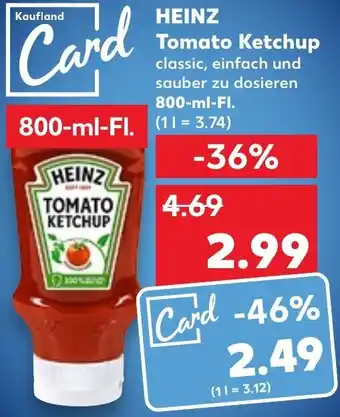 Kaufland HEINZ Tomato Ketchup 800-ml-FI. Angebot