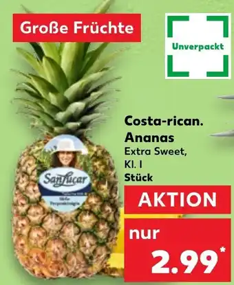 Kaufland SanLucar Costa-rican. Ananas Angebot