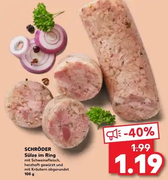 Kaufland SCHRÖDER Sülze im Ring 100 g Angebot