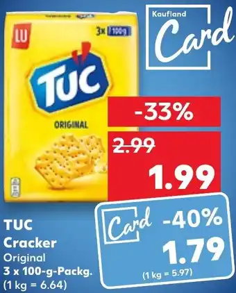 Kaufland TUC Cracker 3x100 g Packg. Angebot