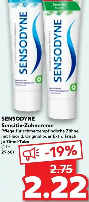 Kaufland SENSODYNE Sensitiv-Zahncreme 75-ml-Tube Angebot