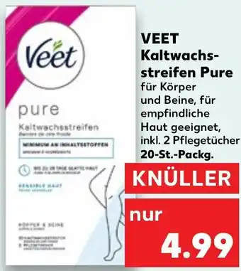 Kaufland VEET Kaltwachsstreifen Pure 20-St.-Packg. Angebot