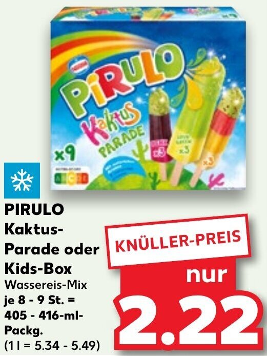PIRULO Kaktus Parade oder Kids-Box 405-416 ml Packg. Angebot bei Kaufland