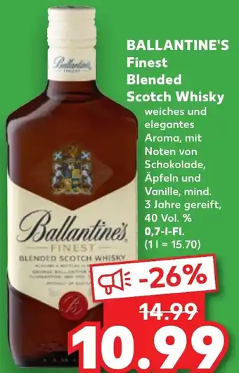 Kaufland BALLANTINE'S Finest Blended Scotch Whisky 0,7 L-Fl. Angebot