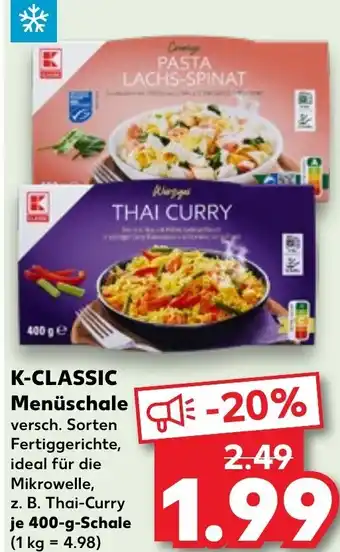 Kaufland K-CLASSIC Menüschale 400-g-Schale Angebot