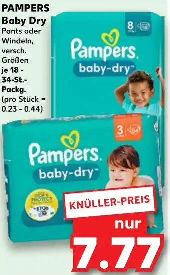 Kaufland PAMPERS Baby Dry 18 - 34-St.-Packg. Angebot