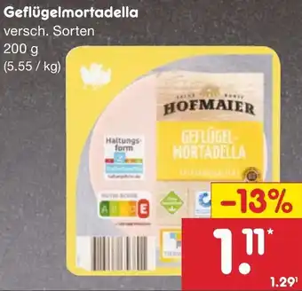 Netto Marken-Discount Hofmaier Geflügelmortadella 200 g Angebot