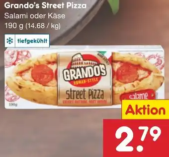 Netto Marken-Discount Grando's Street Pizza Salami oder Käse 190 g Angebot