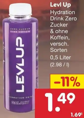 Netto Marken-Discount Levi Up Hydration Drink 0,5 Liter Angebot