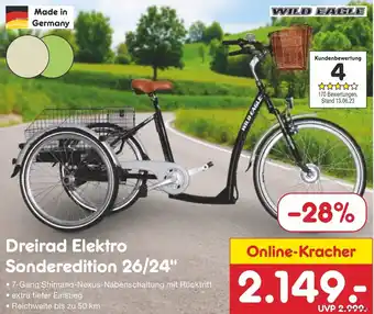 Netto Marken-Discount WILD EAGLE Dreirad Elektro Sonderedition 26/24" Angebot