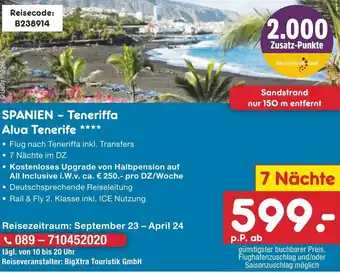 Netto Marken-Discount SPANIEN - Teneriffa Alua Tenerife Angebot