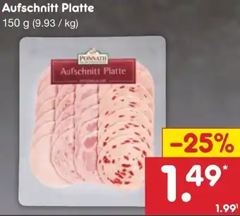 Netto Marken-Discount Aufschnitt Platte 150 g Angebot