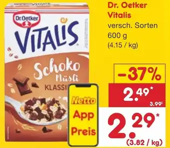 Netto Marken-Discount Dr. Oetker Vitalis 600 g Angebot