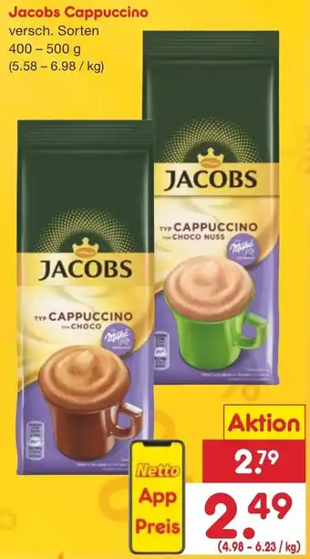 Netto Marken-Discount Jacobs Cappuccino 400-500 g Angebot