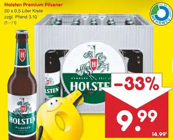 Netto Marken-Discount Holsten Premium Pilsener 20 x 0,5 Liter Kiste Angebot