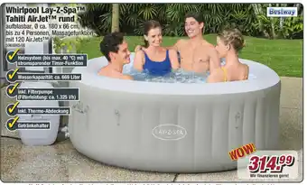 Poco Bestway Whirlpool Lay-Z-Spa™M Tahiti AirJet™ rund aufblasbar, Ø ca. 180 x 66 cm Angebot