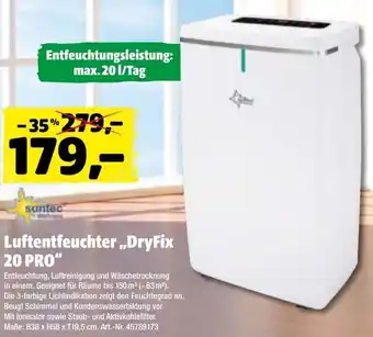 Hagebau suntec Luftentfeuchter ,,DryFix 20 PRO" Angebot