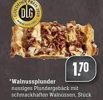 Scheck-in-Center Walnussplunder Angebot
