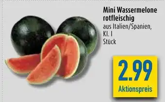 diska Mini Wassermelone rotfleischig Angebot