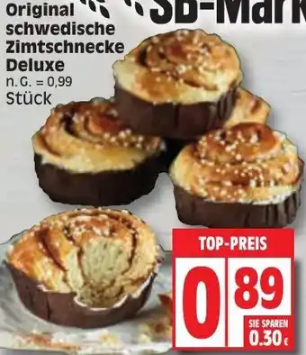 Edeka Original schwedische Zimtschnecke Deluxe Angebot