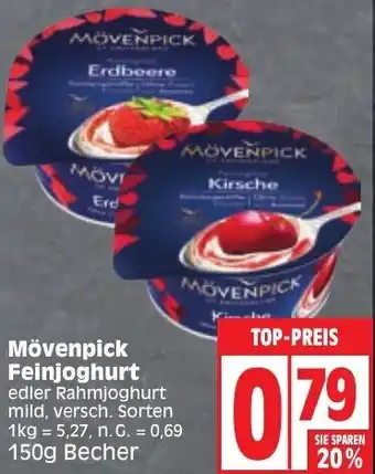 Edeka Mövenpick Feinjoghurt 150g Becher Angebot